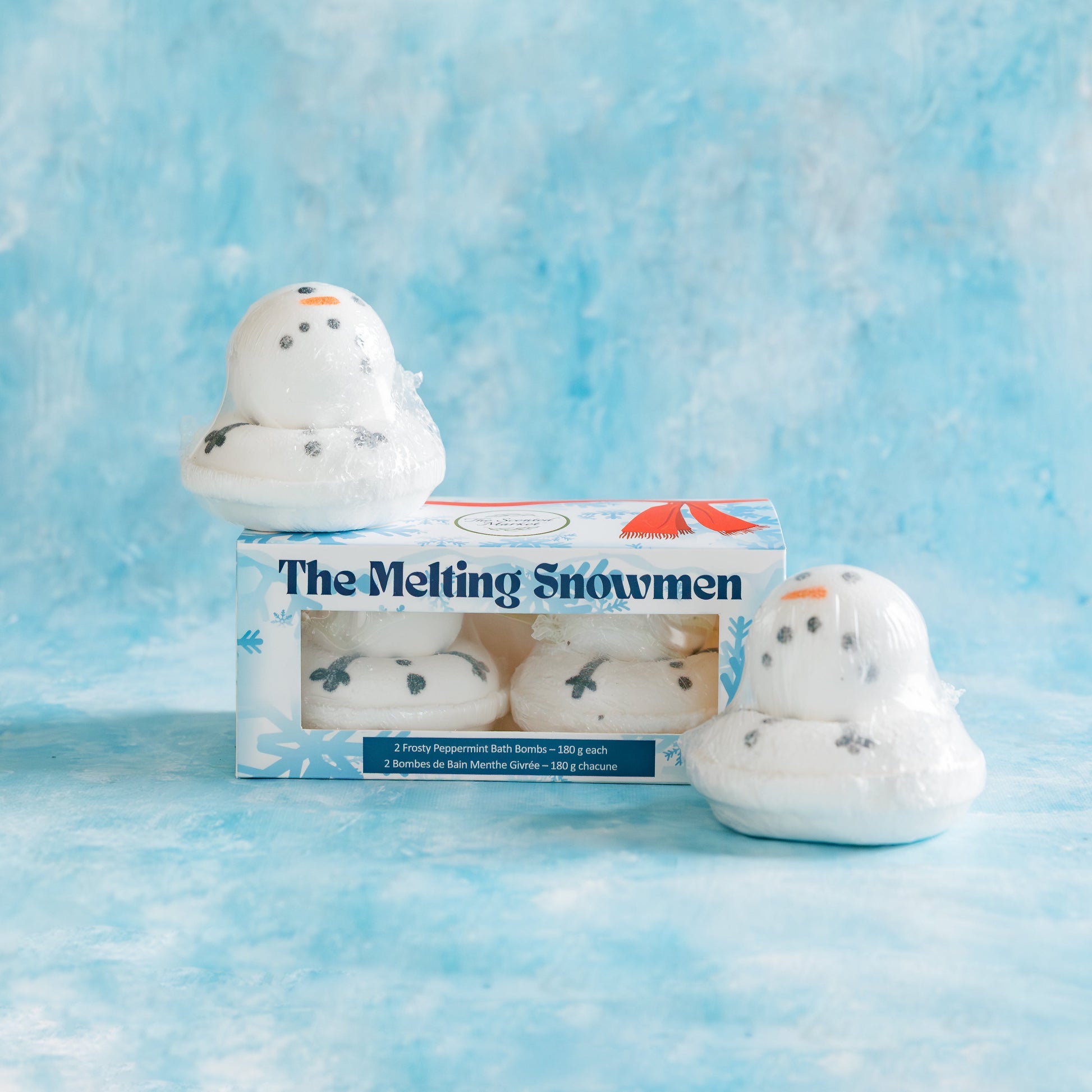 The Melting Snowman Bath Bombs - Gift Box - The Scented Market  Bath Bomb   