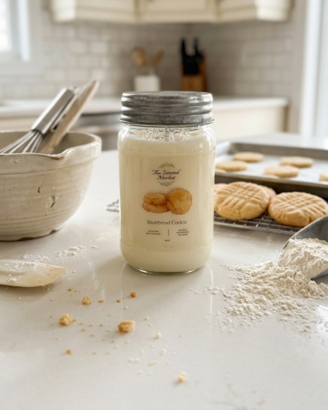SHORTBREAD Cookie Scented Soy Candle 16 oz