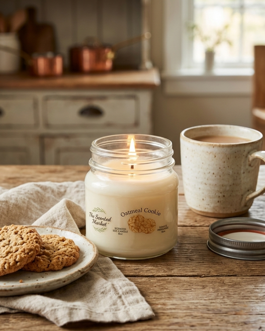 OATMEAL Cookie Scented Soy Candle 8 oz