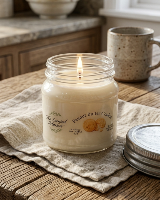 PEANUT BUTTER Cookie Scented Soy Candle 8 oz