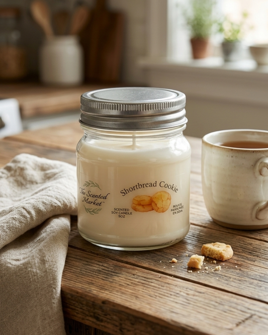 SHORTBREAD Cookie Scented Soy Candle 8 oz