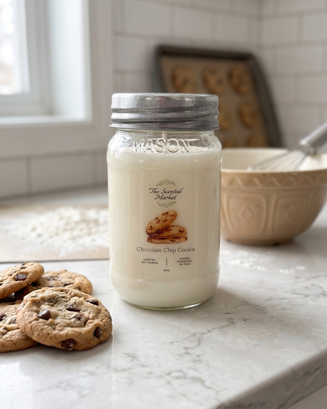 CHOCOLATE CHIP Cookie Scented Soy Candle 16 oz