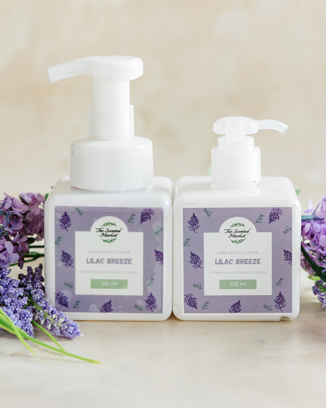 LILAC BREEZE Spring Foaming Hand Soap and Body Lotion Set