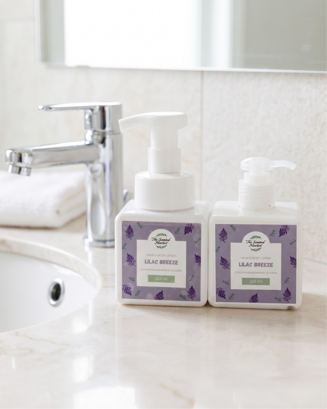LILAC BREEZE Spring Foaming Hand Soap and Body Lotion Set