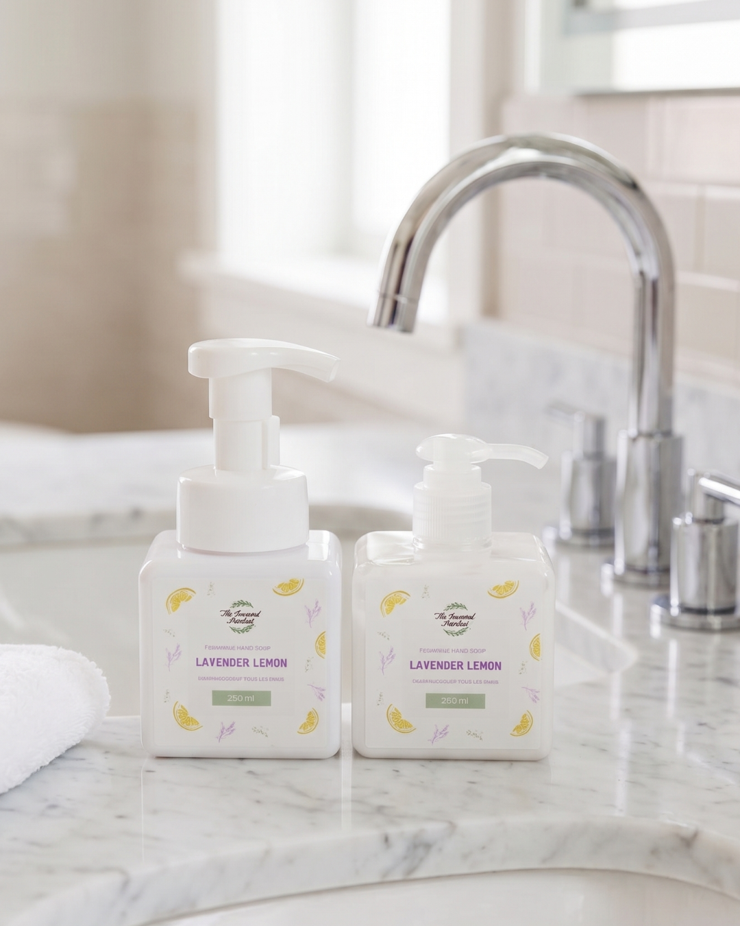 LAVENDER LEMON Spring Foaming Hand Soap and Body Lotion Set