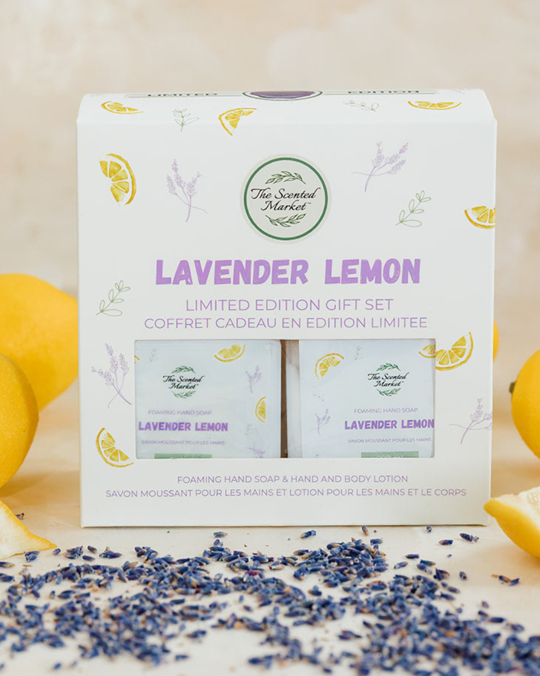LAVENDER LEMON Spring Foaming Hand Soap and Body Lotion Set