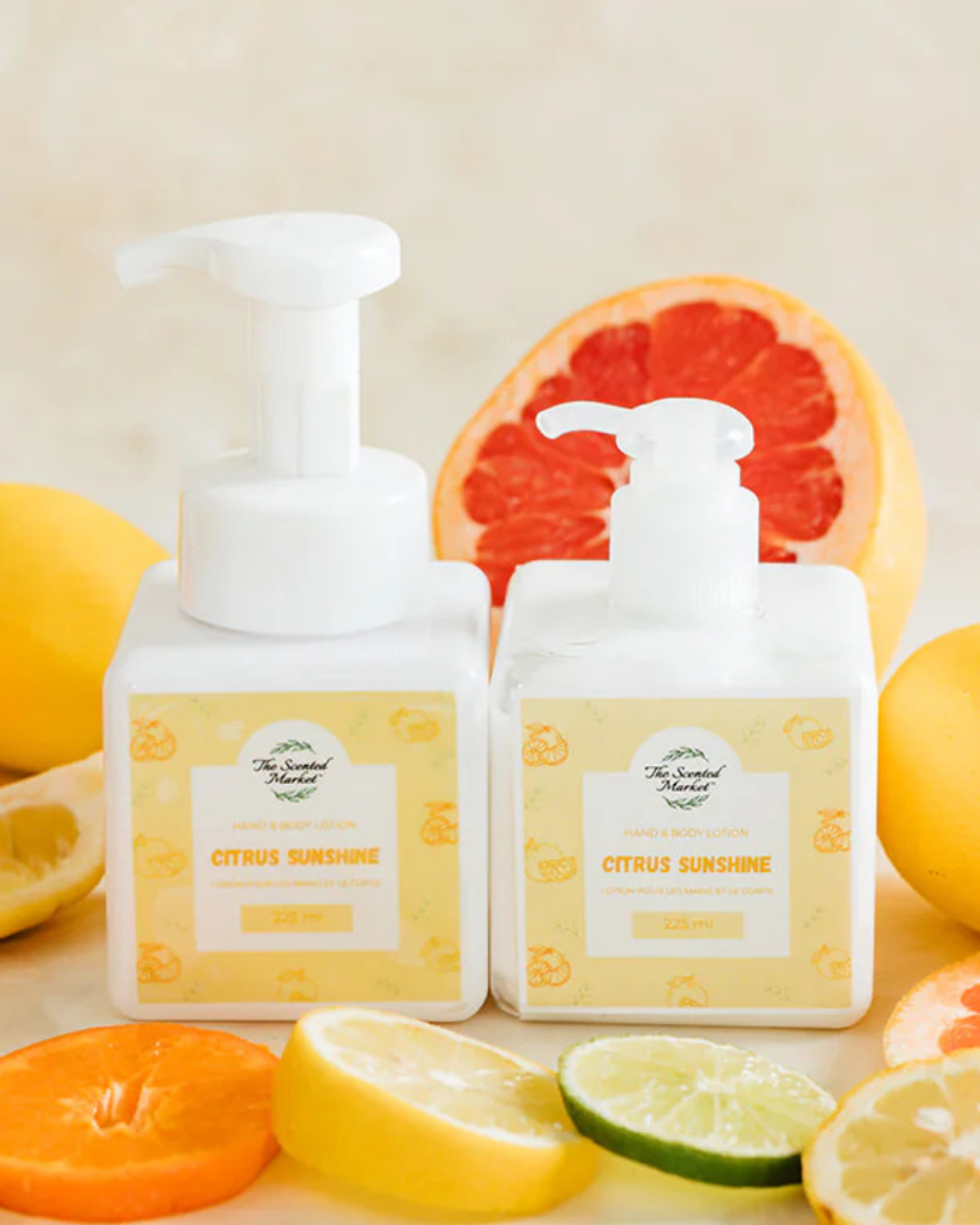 CITRUS SUNSHINE Spring Foaming Hand Soap and Body Lotion Set