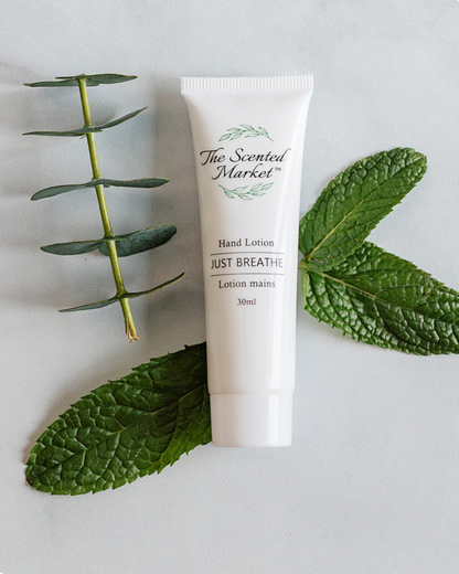 JUST BREATHE Travel Size Hand Lotion: Lightweight Hydration