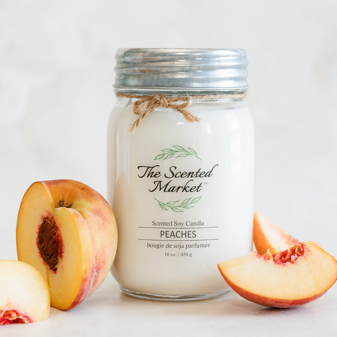 Bougie en cire de soja PEACHES 16 oz