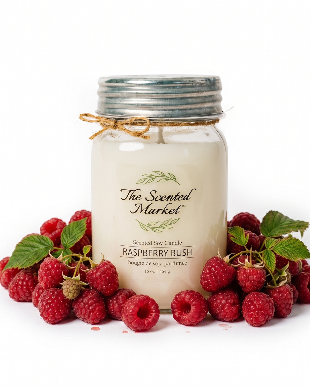 Bougie en cire de soja RASPBERRY BUSH 16 oz