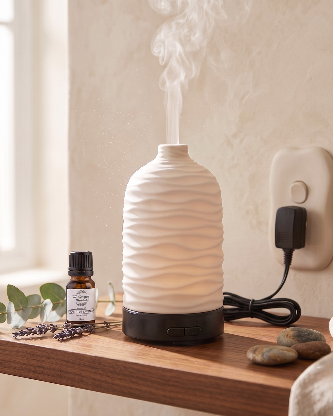 Premium Ultrasonic Essential Oil Diffuser | Home Fragrance Diffuser for Fragrance Oils