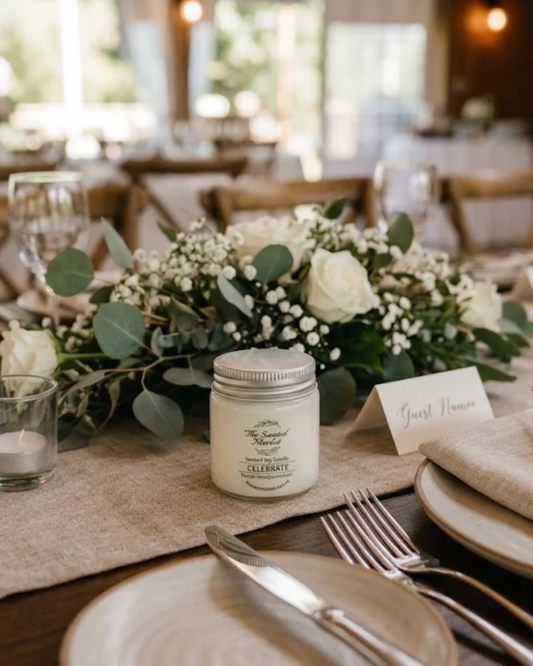 CELEBRATE Soy Candle | 1 oz Personalized Wedding & Event Favours