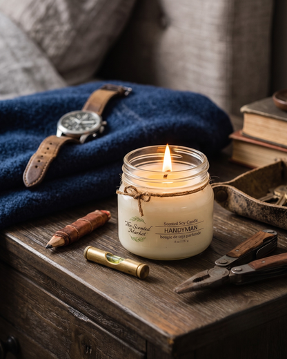 Bougie en cire de soja HANDYMAN 8 oz