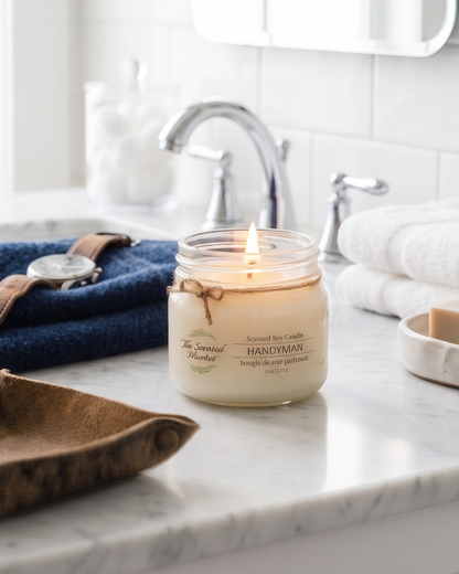 Bougie en cire de soja HANDYMAN 8 oz