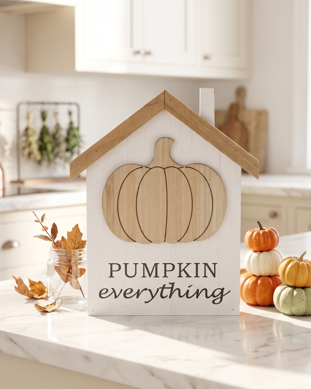 Pumpkin Everything Tabletop Décor Sign | 3D Pumpkin Fall Home Décor