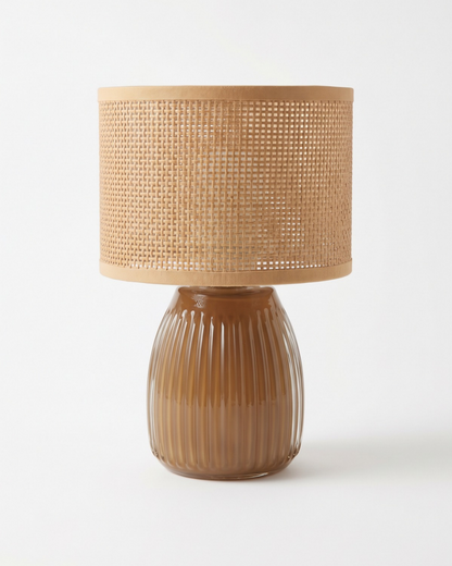 Espresso LED Table Lamp – 7" Battery-Operated Accent Light