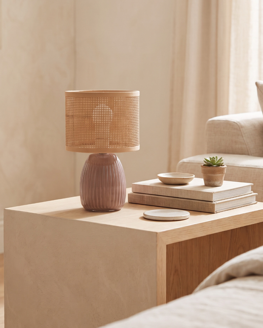 Latte LED Table Lamp – 7" Battery-Operated Accent Light