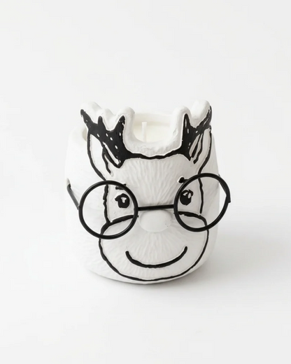 Reindeer Christmas Soy Candle | Evergreen & Apples Scented | 3 oz