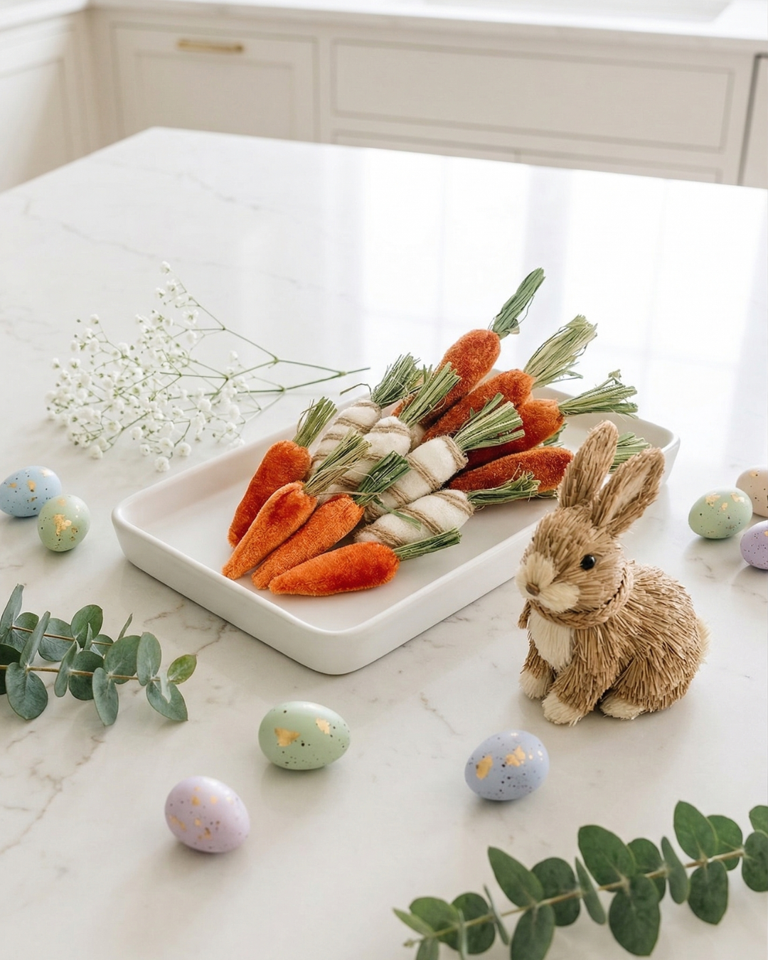 Mini Fabric Carrots - Set of 12