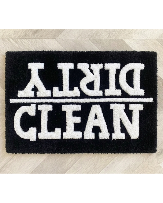 Bath Mat - CLEAN | DIRTY