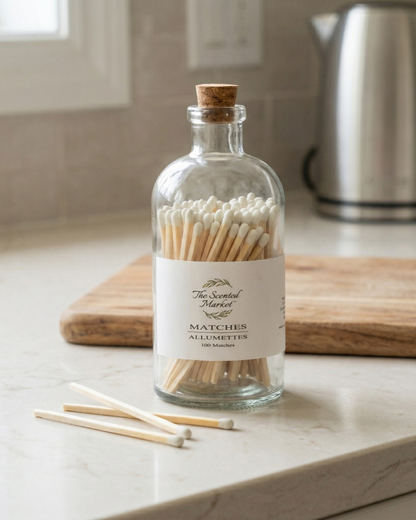 Large Candle Matches Bottle with Striker