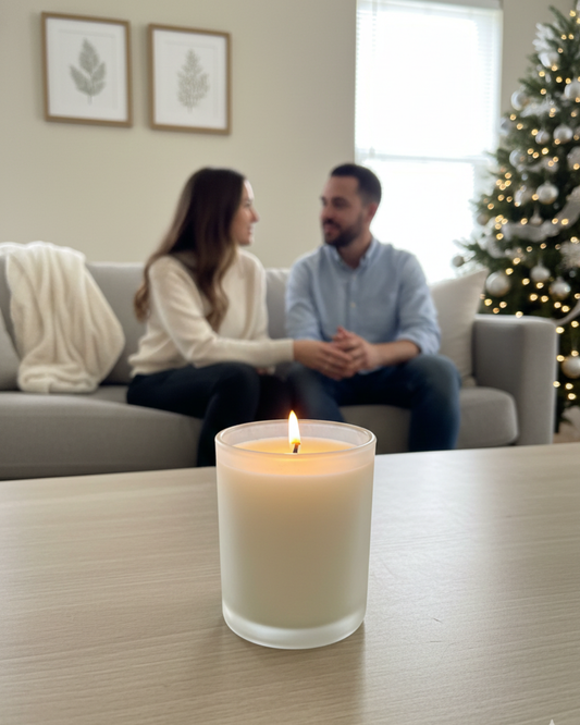 Scent Free 5 oz Candle in a Frosted Jar