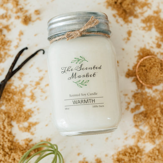 WARMTH Soy Wax Candle 16 oz - The Scented Market  Candles   