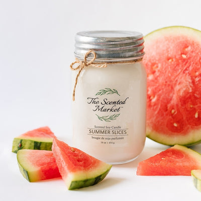 WATERMELON Soy Wax Candle 16 oz - The Scented Market  Candles   