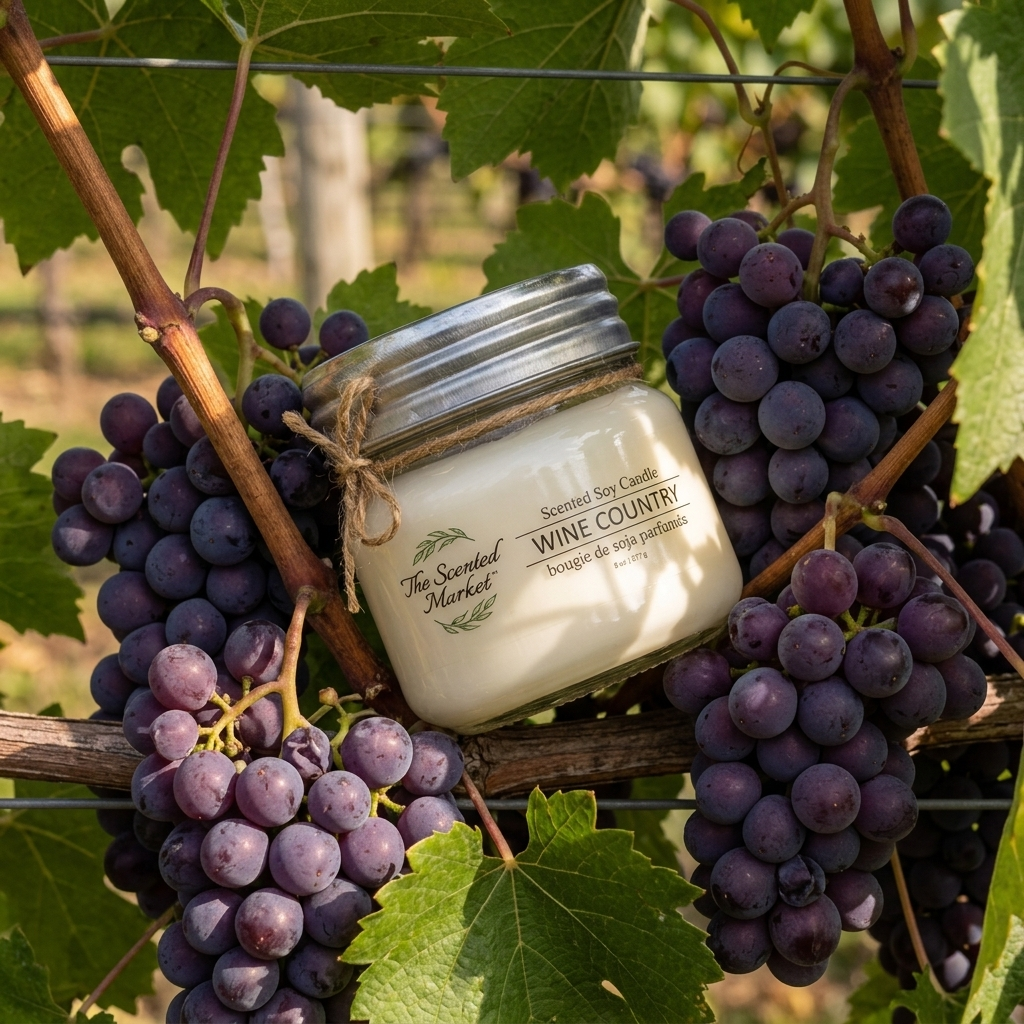 Bougie en cire de soja WINE COUNTRY 8oz