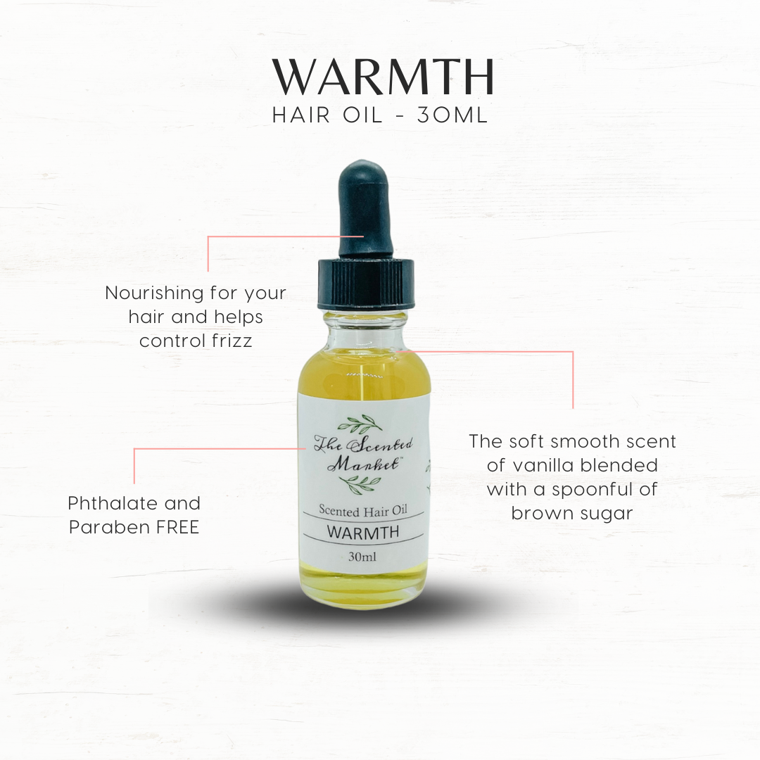 Hair Oil - WARMTH - The Scented Market 