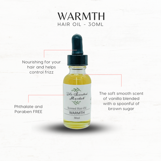 Hair Oil - WARMTH - The Scented Market 