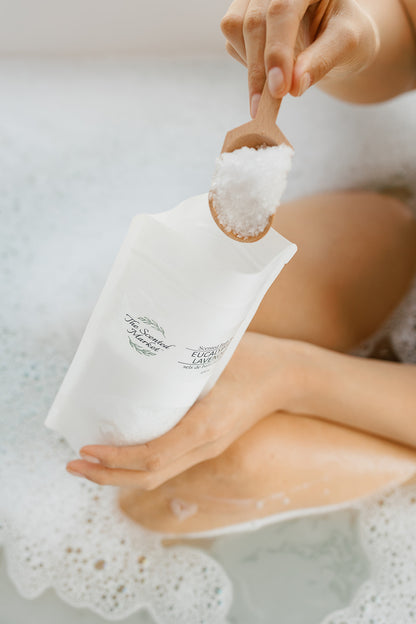 Wooden Bath Salt Scoop – Perfect Measuring Spoon for Bath Salts, Spa Soaks, and Scrubs - The Scented Market  Bath & Body   