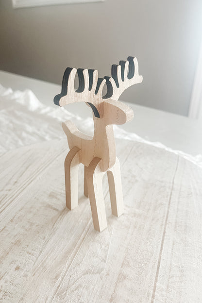 Wooden Reindeer - The Scented Market     