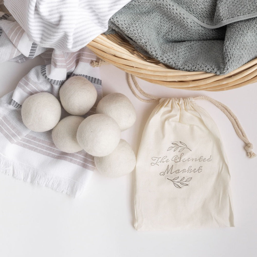 Wool Dryer Balls 6 pack - The Scented Market  Fabric Softeners & Dryer Sheets   