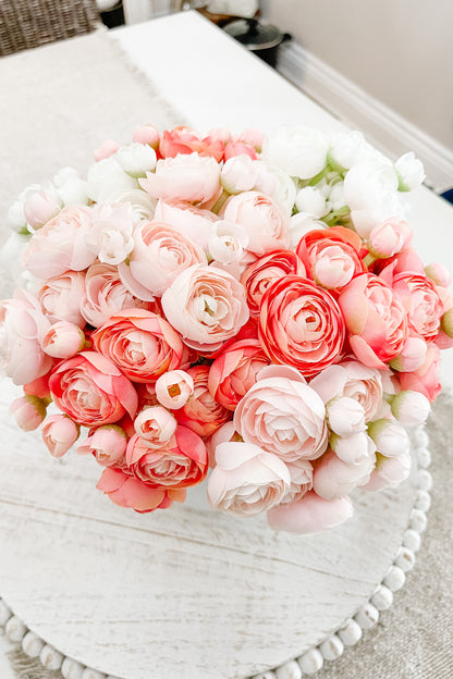 Faux Ranunculus White - The Scented Market 