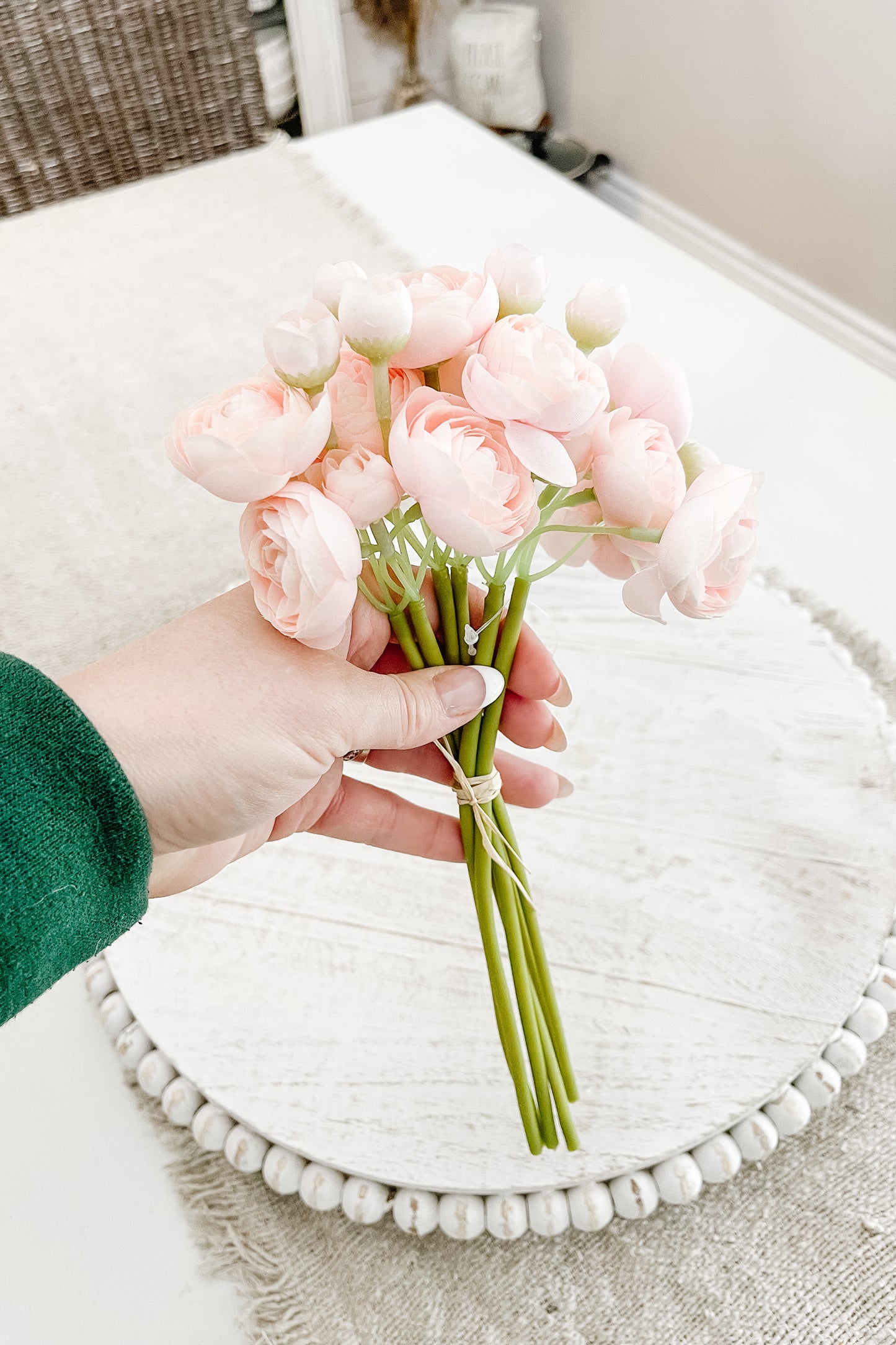 Faux Ranunculus Blush - The Scented Market 