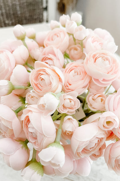 Faux Ranunculus Blush - The Scented Market 