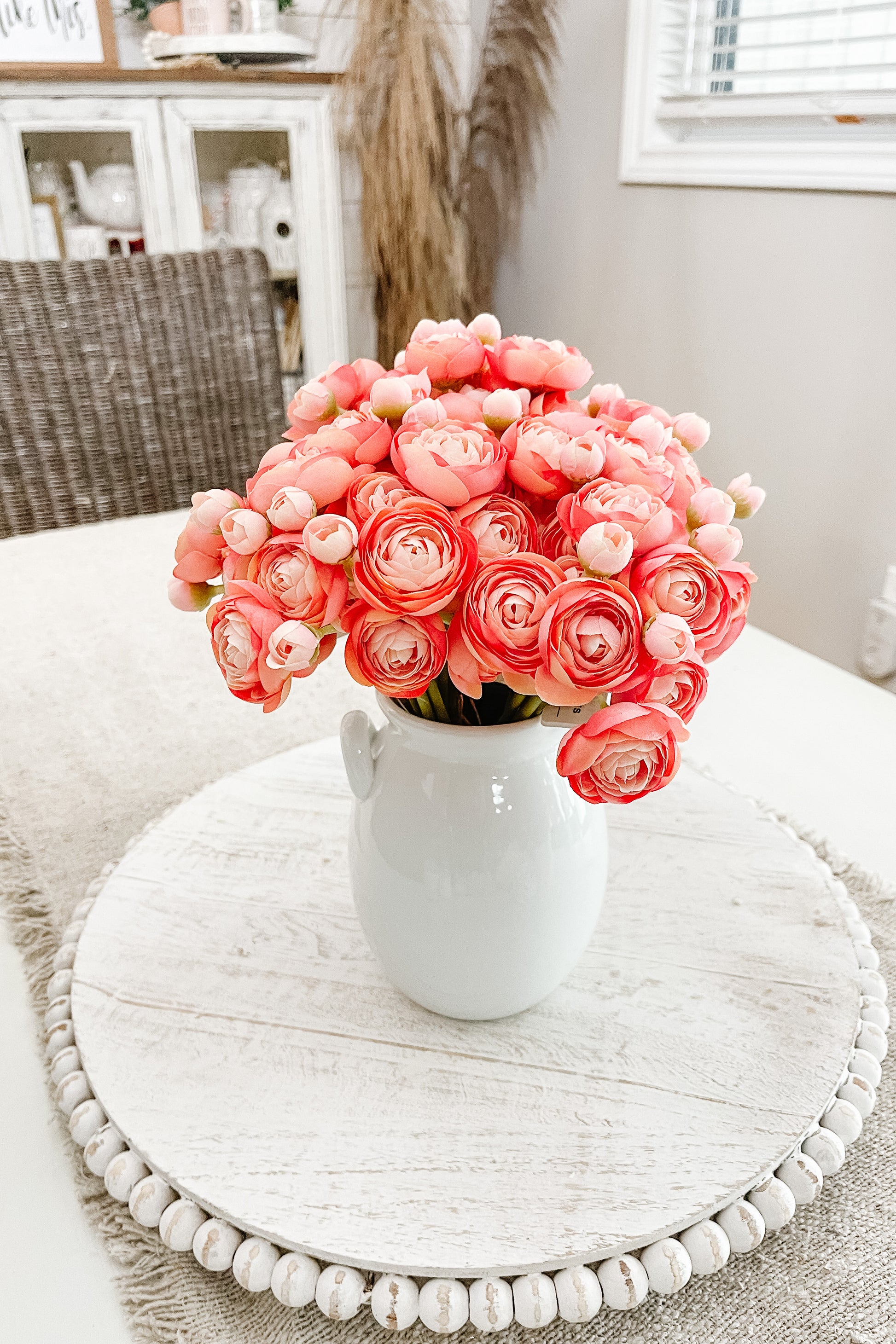Faux Ranunculus Pink - The Scented Market 