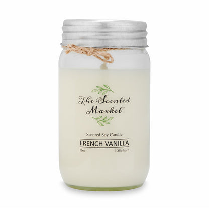 FRENCH VANILLA Soy Wax Candle 16 oz
