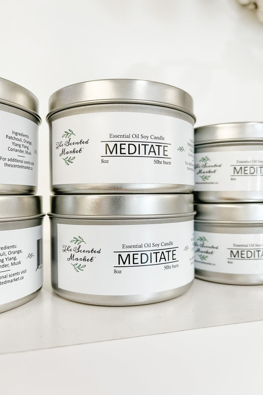 Multiple Meditate Essential Oil Scented Soy Wax Candles