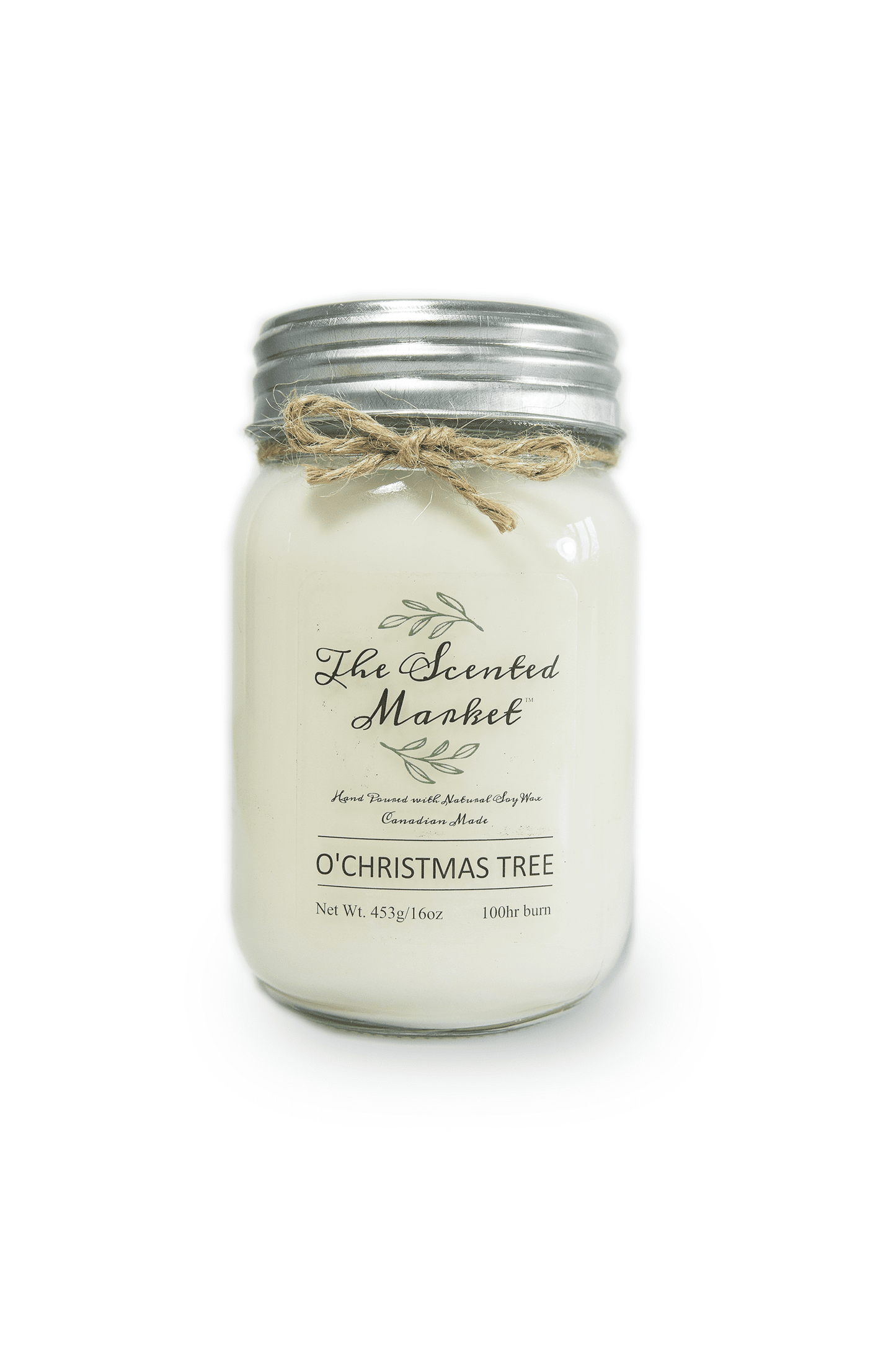 Winter O'Christmas Tree Scented Soy Wax Candle in 16 Ounces