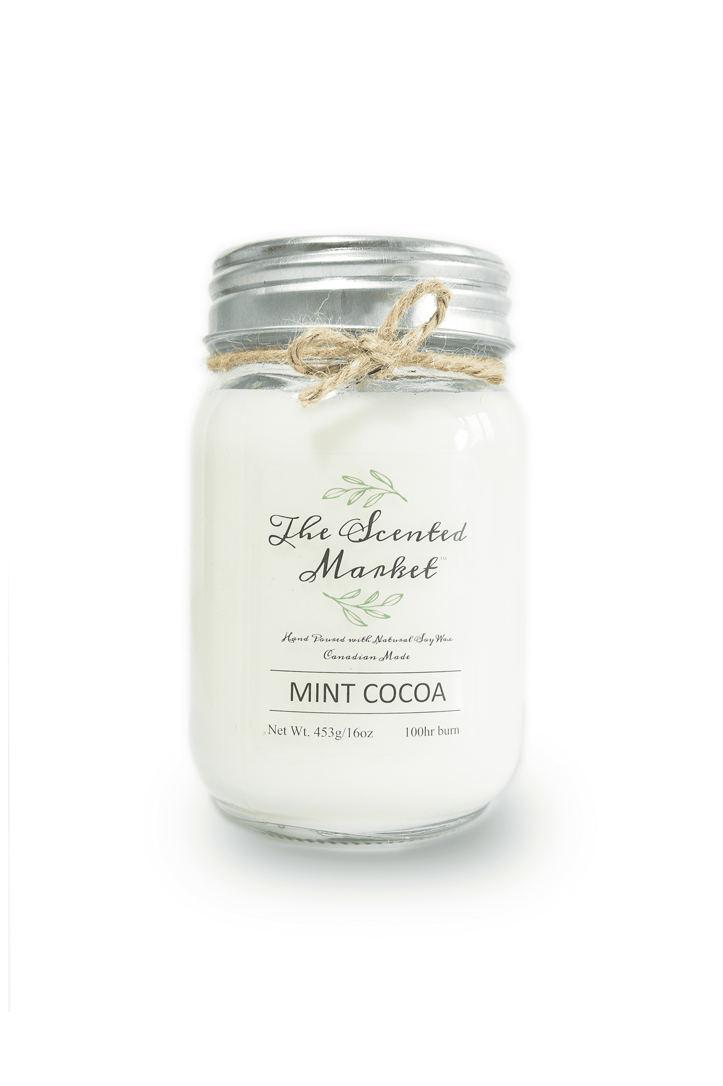 MINT COCOA Soy Wax Candle 16 oz