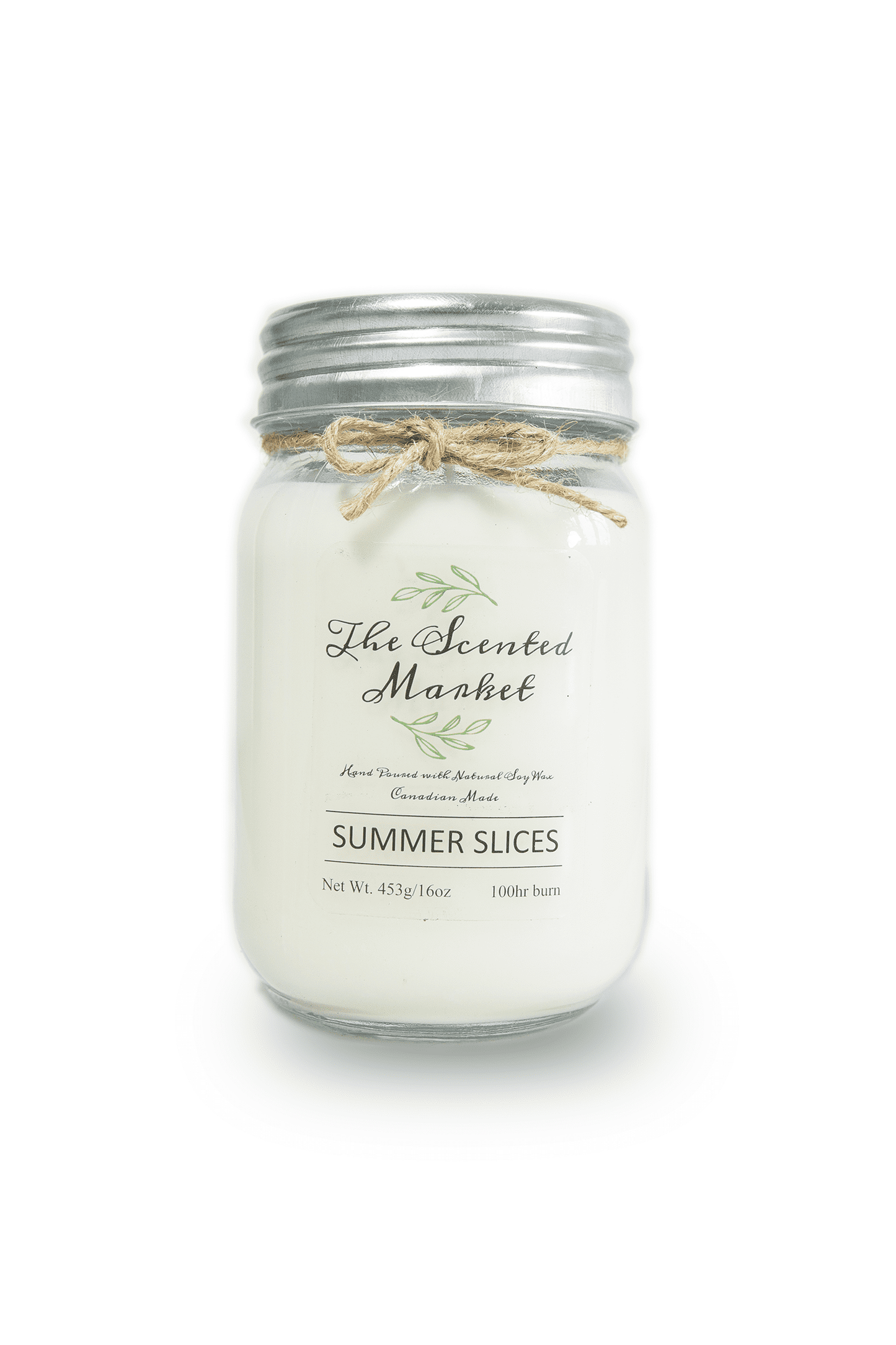 Summer Slices scented soy wax candle in 16 oz