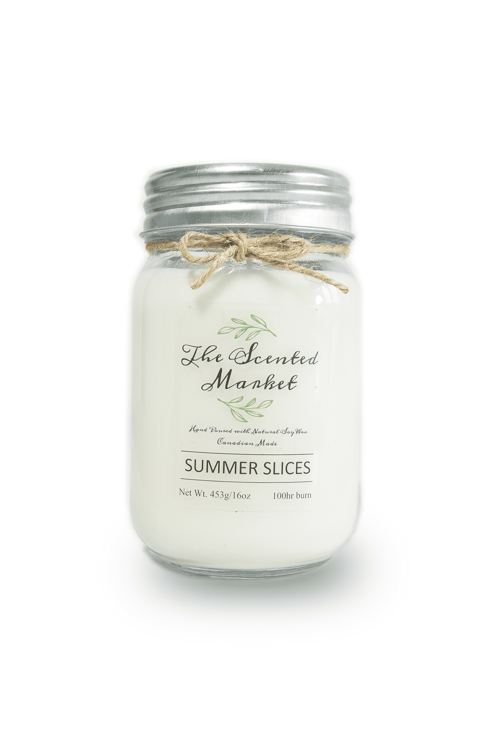 Summer Slices scented soy wax candle in 16 oz