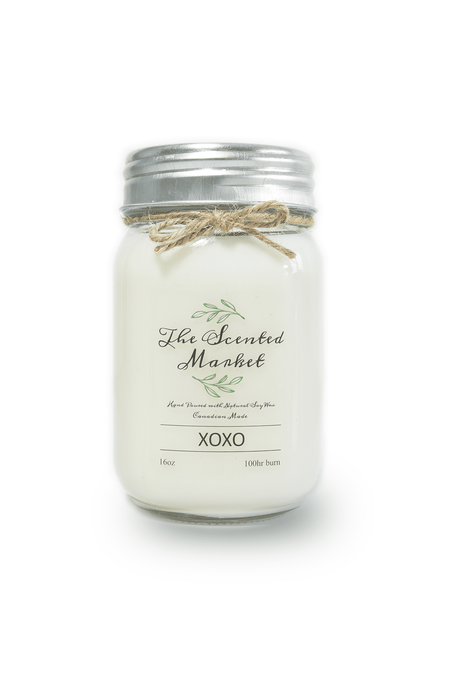 Spring XOXO 16 Ounce Scented Soy Wax Mason Jar Candle
