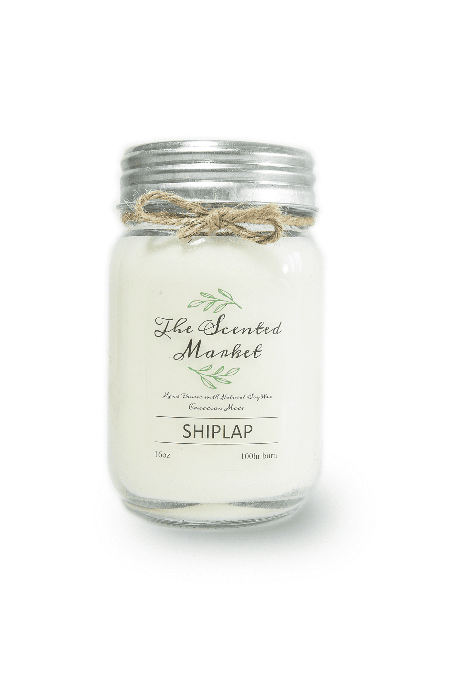 Signature Shiplap Scented Soy Wax Mason Jar Candle in 16oz