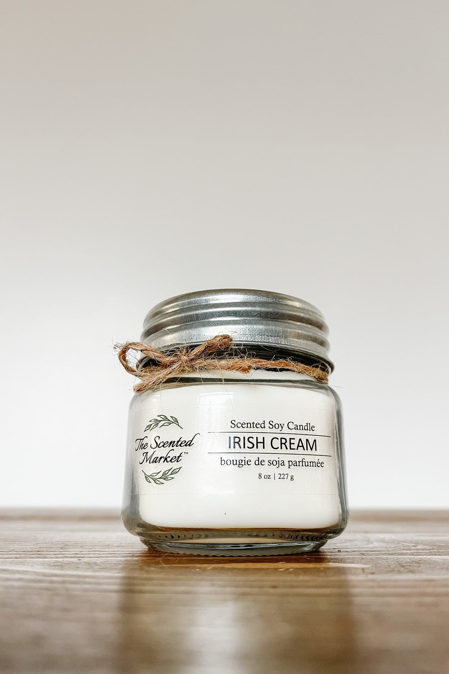 IRISH CREAM Soy Wax Candle 8 oz - Scent of March