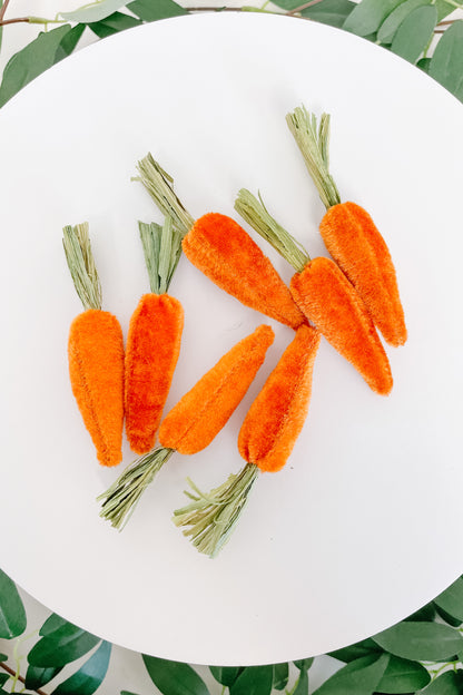 Mini Fabric Carrot - Orange