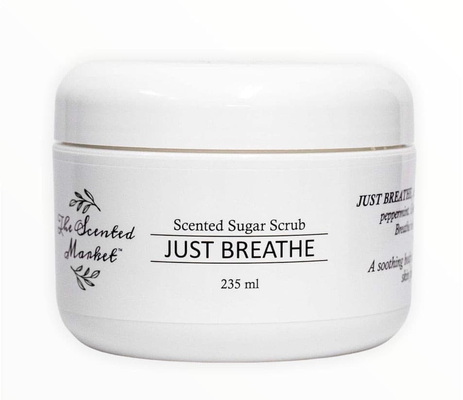 Just Breathe Scented Sugar Scrub: Luxurious Exfoliating Body Scrub for Silky Soft Skin - The Scented Market  Skin Care   