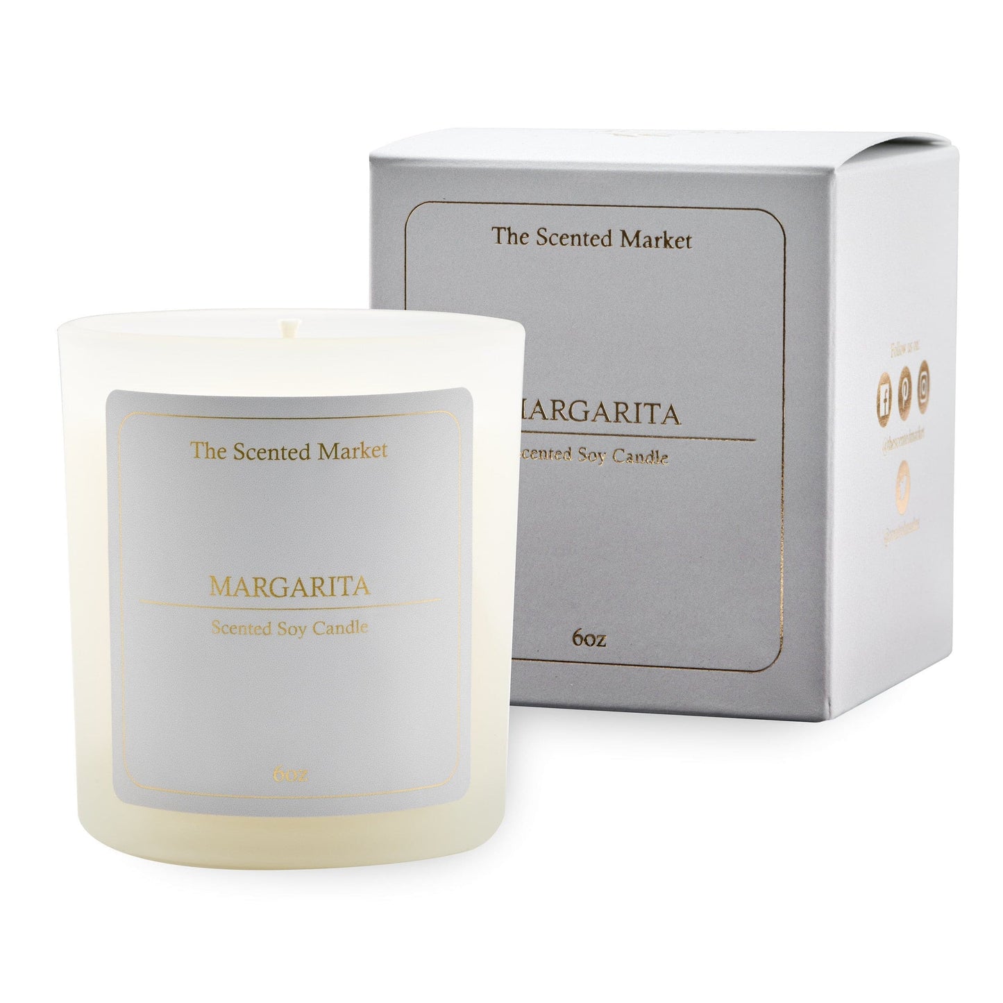 MARGARITA Soy Wax Candle 6 oz - The Scented Market  Candles   